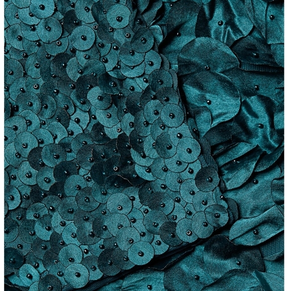 Theia Petal Embellished Tulip Gown - Picture 3 of 4